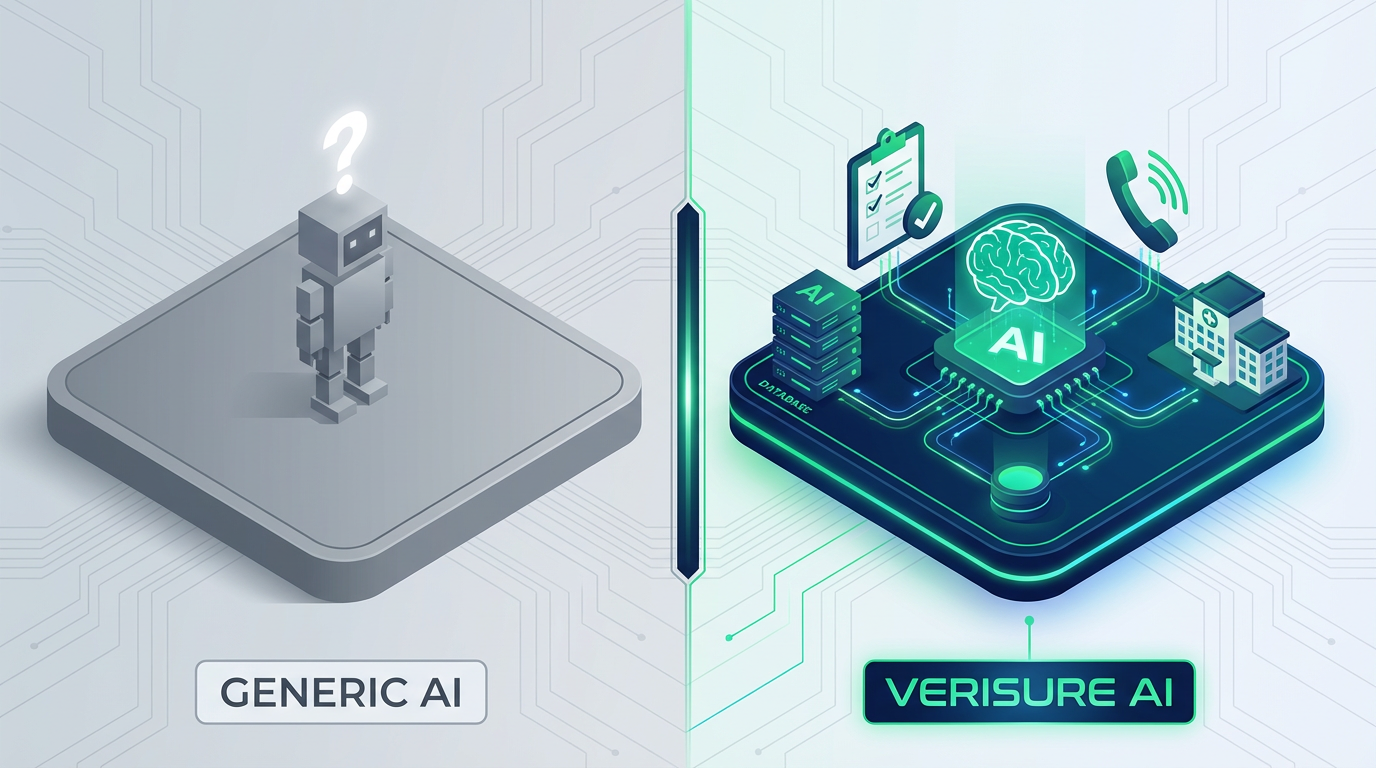 Generic AI vs VeriSure AI Architecture Comparison